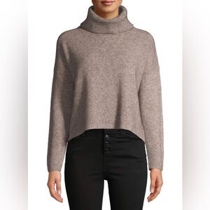 DREAMERS | BY DEBUT |Knit |Cropped|Turtleneck |Long Sleeve| Sweater |Tan| Size S